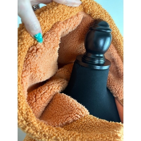 NWOT Free People Fuzzy Was She Fleece Pullover Cooper size XS - Picture 5 of 11